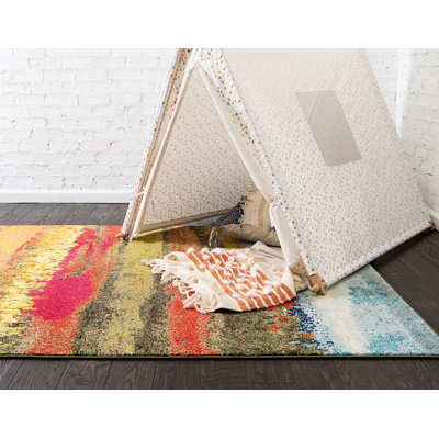 Glenarden Washable Floral Indoor Rug