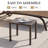 Aluminum Rectangular Side Table-537187138