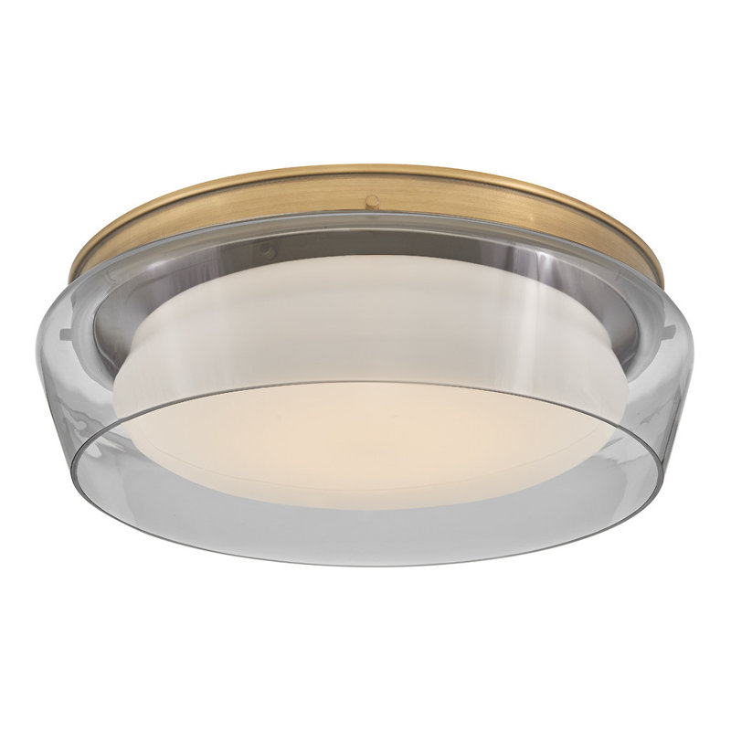 DEMI Flush Mount, Heritage Brass