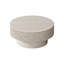 Table basse 31,5 "ronde avec rangement Table d'appoint moderne en placage de bois massif-1261415336