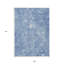 Tapis intérieur lavable abstrait bleu ciel et bleu marine HomeRoots 9 pi x 12 pi