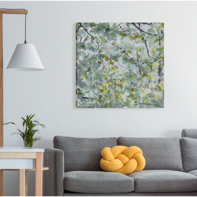 « danse leaves », peinture, H 24 po x l 24 po x p 1,5 po, Toile tendue