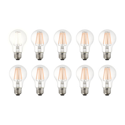 Mclellan 8.5 Watt (75 Watt Equivalent) A19 LED Dimmable Light Bulb Soft White (3000K) E26/Medium (Standard) Base