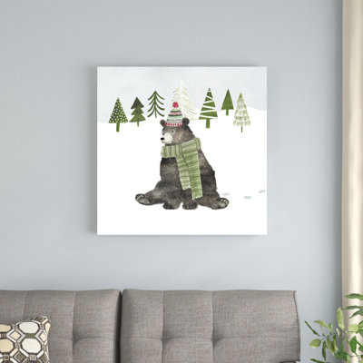 Woodland Christmas IV by Victoria Borges - Wrapped Canvas Print