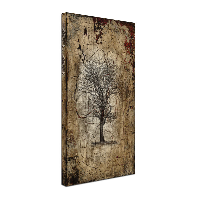 « solitaire tree », reproduction d’impression sur toile tendue, H 24 po x l 12 po x P 2 po