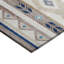 Mentzer Southwestern Machine Woven Polyester Indoor / Outdoor Area Rug in Ivory/Blue-1577967628