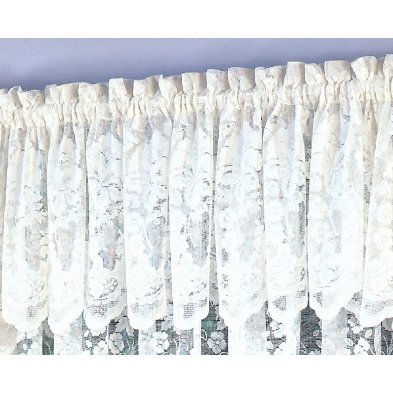 Cantonnière 60 po élégance traditionnelle Hessle, Blanc