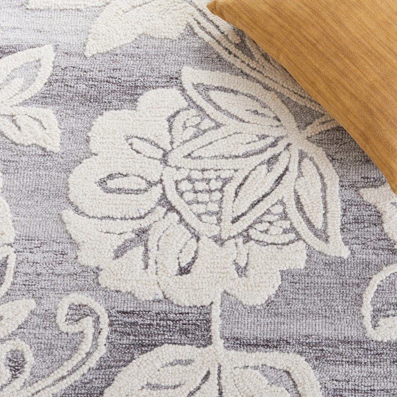 Tapis floral touffeté à la main Jardin, Tapis de couloir 2 pi 3 po x 8 pi