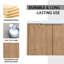 Armoire de salle de bain 72 po avec lavabo et boîte de rangement latérale
