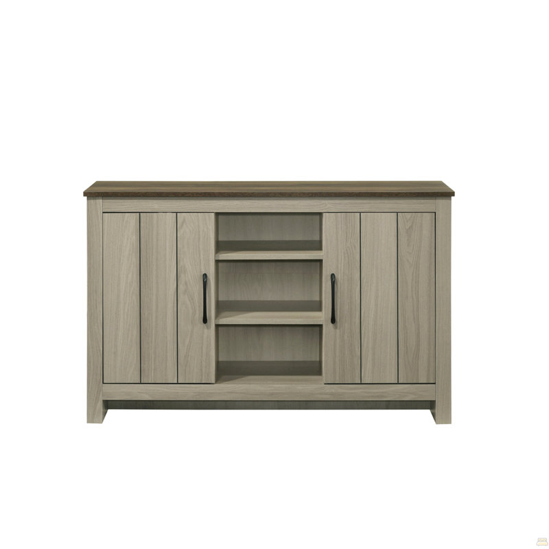 Armoire avec tablettes et portes d'armoire, Gris clair