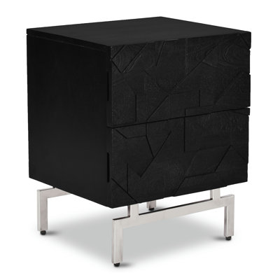 Table de chevet en bois massif Geo