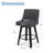 Hokku Designs & Makiba 360° Swivel Counter Height Bar Stool - CertiPUR-US Foam, Solid Wood Frame, Linen Upholstery-718174142-717743517