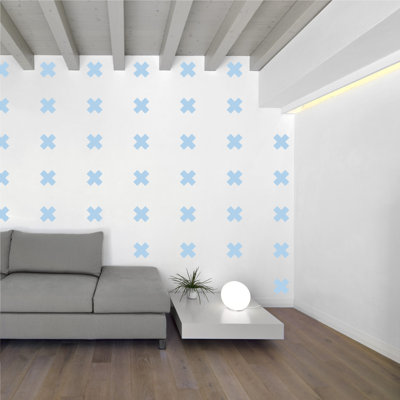 Décalcomanie murale à motifs croisés suisses