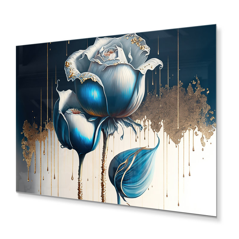 Plants & Flowers Wall Decor on Metal, 24" H x 32" W x 1" D