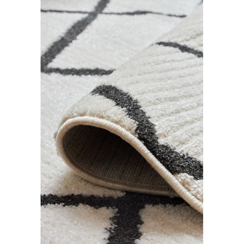 Tapis intérieur / extérieur en coton / polyester Megna, Rectangle 2 pi 7 po x 3 pi 3 po