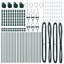 Vidaxl Fence Posts 26 Pcs Diameter32 Mm Galvanised Steel-114618641-114618637