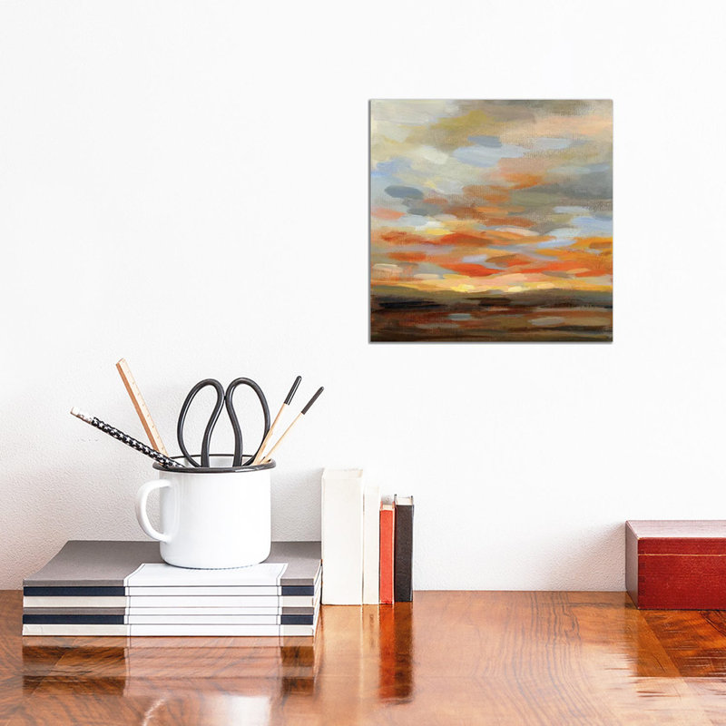 «High Desert Sky II» par Silvia Vassileva - reproduction imprimée, Toile tendue, H 12 po x l 12 po x P 1,5 po, Aucun mat