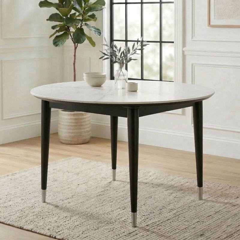 Winchendon 47" Round Stone Dining Table