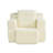Compression Sofas, White Corduroy Multifunctional Modern Chair for Home