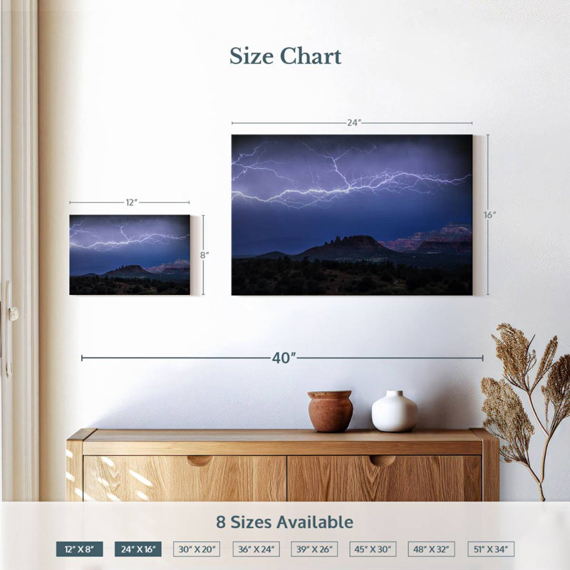 Alvord Sedona Lightning III, 16" H x 24" W