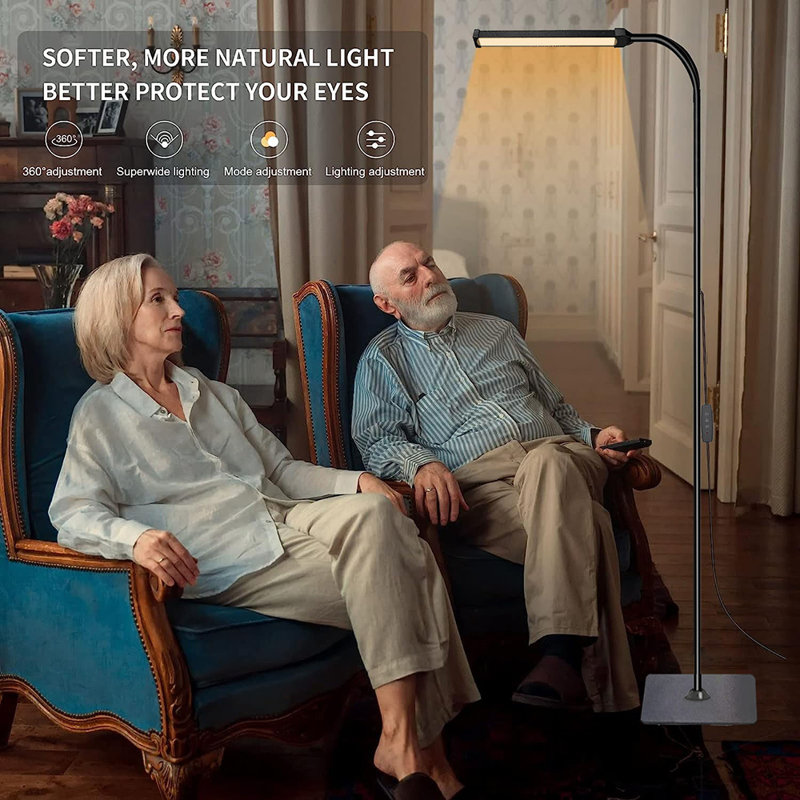 Measia 64'' LED Task Floor Lamp with USB