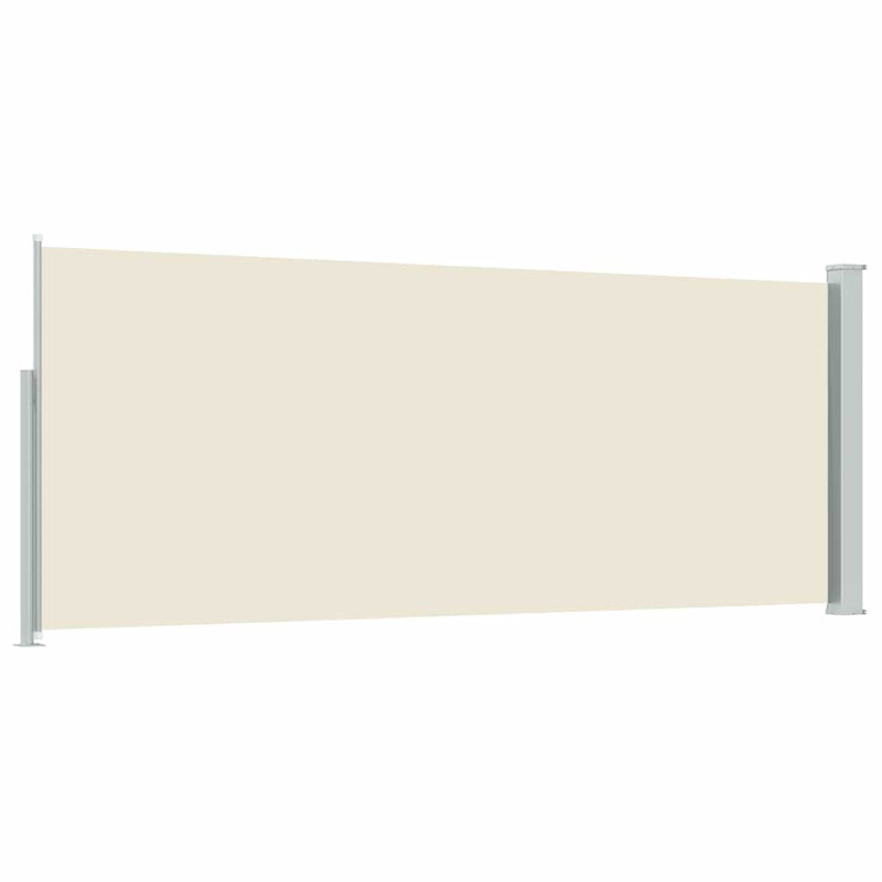 vidaXL Side Awning Grey Polyester with PU coating 47.2 x 118.1 in, Gray