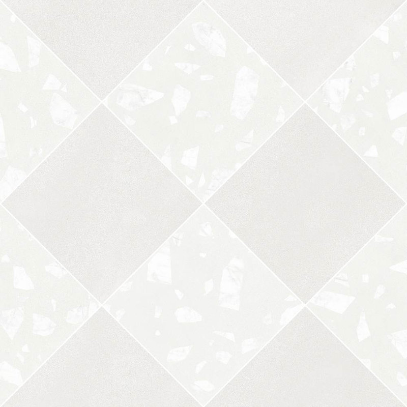 Terrazzo 2.0 Checkerboard 24" x 24" Matte Porcelain Floor and Wall Tile, Checkerboard #18