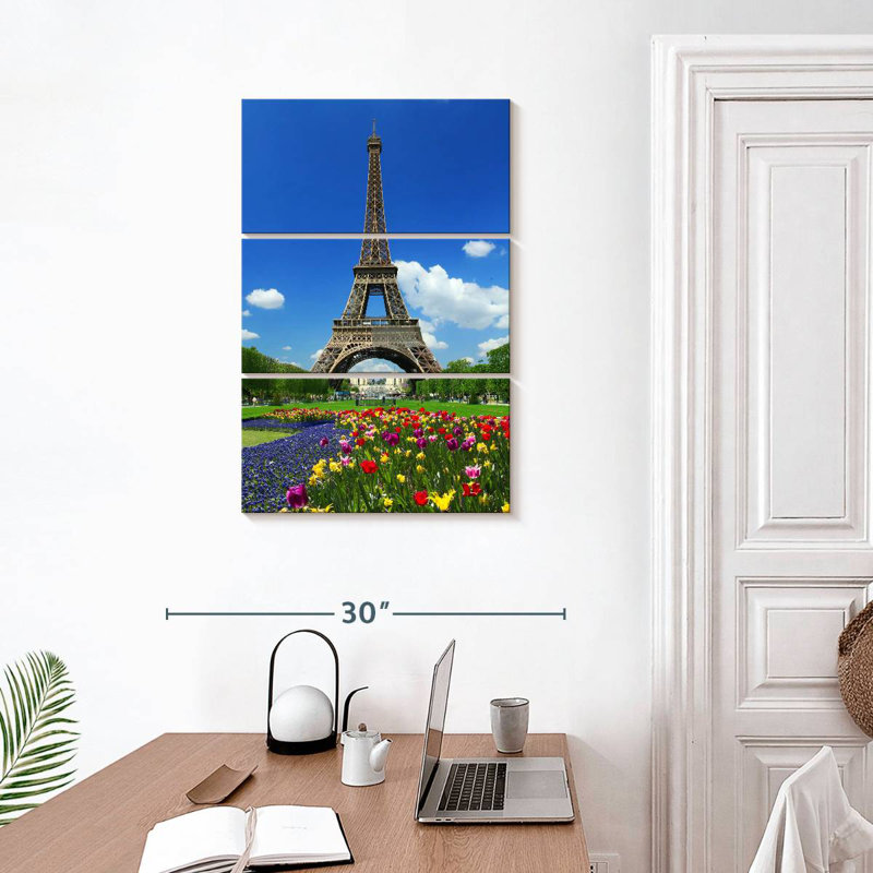 Eiffel Tower At Springtime, 32" H x 20" W