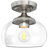 Semi Flush Mount Ceiling Light with Glass Shade-2082343580