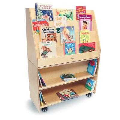 Présentoir à livres pour bibliothèque mobile deluxe