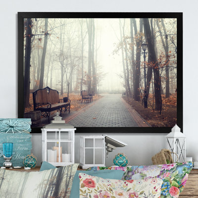 «Path by Melancholique Forest III», reproduction sur toile flottante
