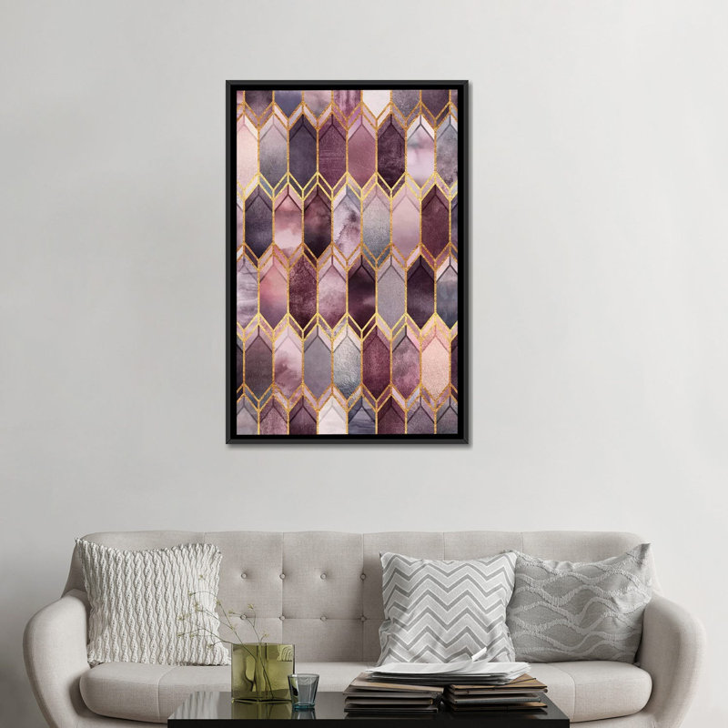 « rêvey teinté vitrail » par elisabeth fredriksson, impression sur toile tendue, H 26 po x l 18 po x P 1,5 po, Pas de tapis