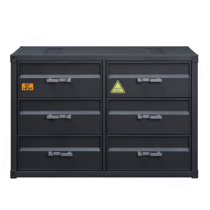 Cargo Gunmetal Finish Dresser