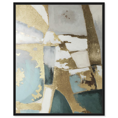 Cristal Pieces Blue Decor Canvas Print by Notoriart