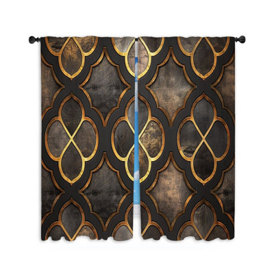 Paire de rideaux obscurcissant en polyester