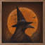 Corbeau avec lune-144795837