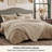 Bedsure Queen Comforter Set 5 Pieces - Bed in a Bag with Fleece Throw Blanket and Decorative Pillow, Lightweight Bedding Comforter Sets, All Season Bedding, Khaki-105526947-105526952