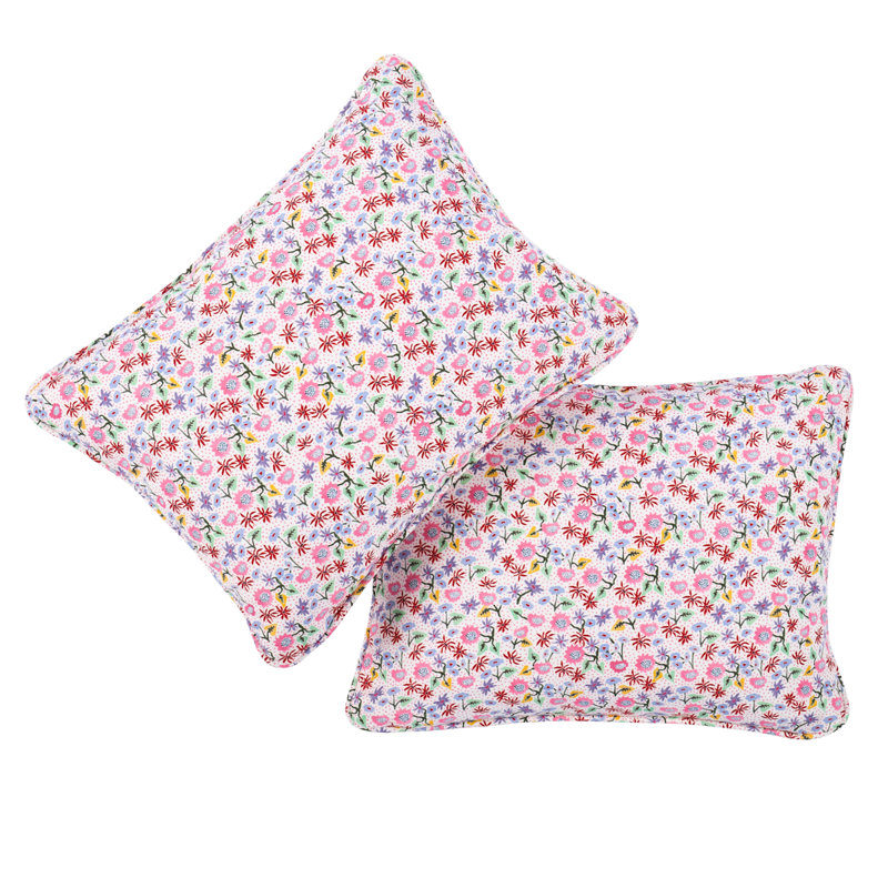 Schumacher x Happy Menocal Calico Pillow, 12" x 16"
