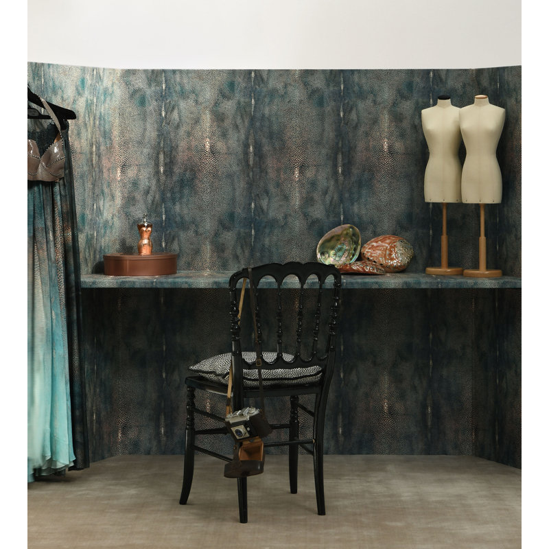 Un Monde Parfait Animal Print Wallpaper Double Roll, Bleu