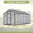 6' X 12' Thicked Polycarbonate Greenhouse, Greenhouse With Double Flush Door, Rain Gutter And Ventilation Window, Green House For Sunroom, Garden, Backyard, Walk-In Large Winter Greenhouse-121499209