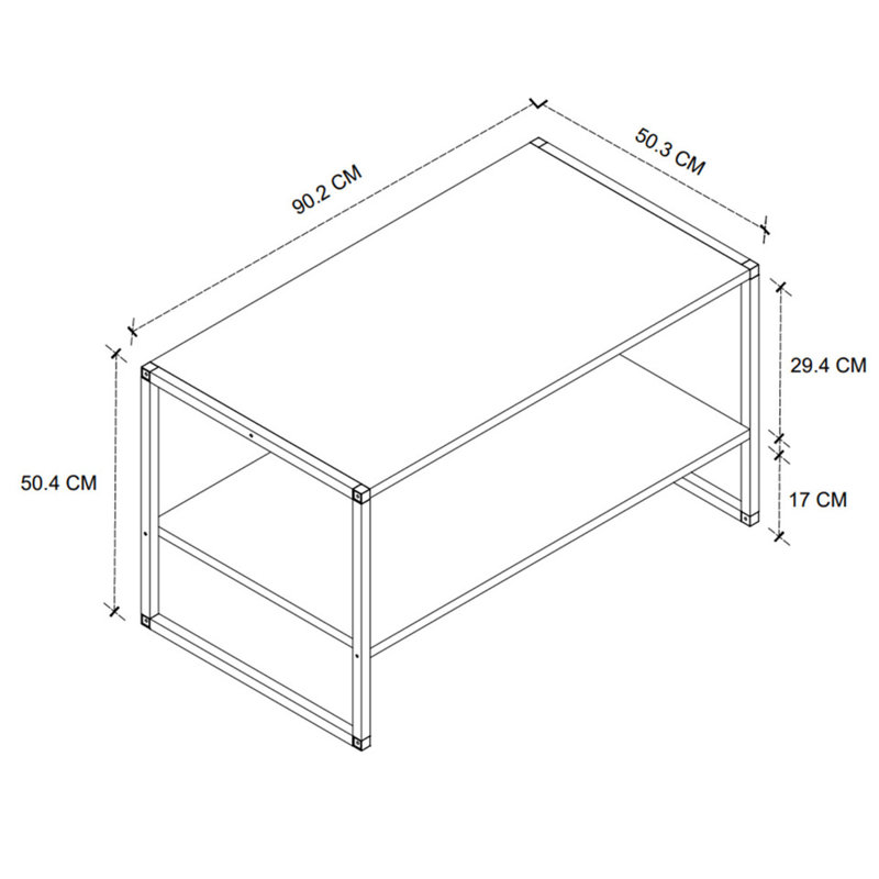 Pujan Solid Wood Coffee Table with Storage, White