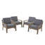 Chaise de patio avec coussins Berkley