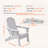 Set of 2 Folding Adirondack Chairs – HDPE Plastic, Weather‑Resistant, 400lb Capacity