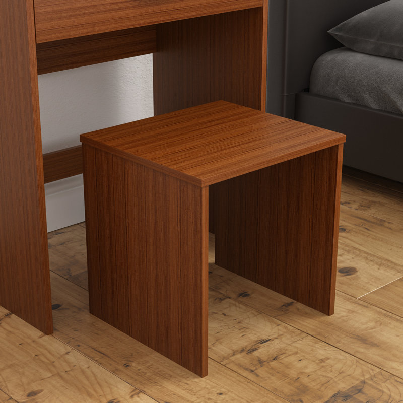 Muskoka Dressing Table with Mirror, Walnut
