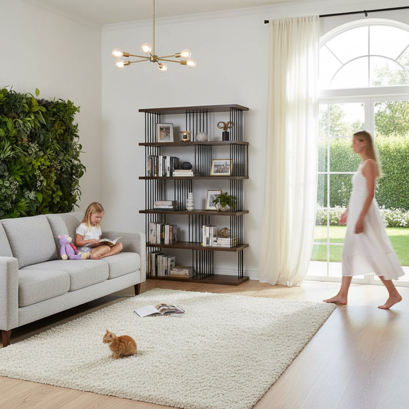 Emiliee Etagere Bookcase, 72.64 x 47.24 x 11.81