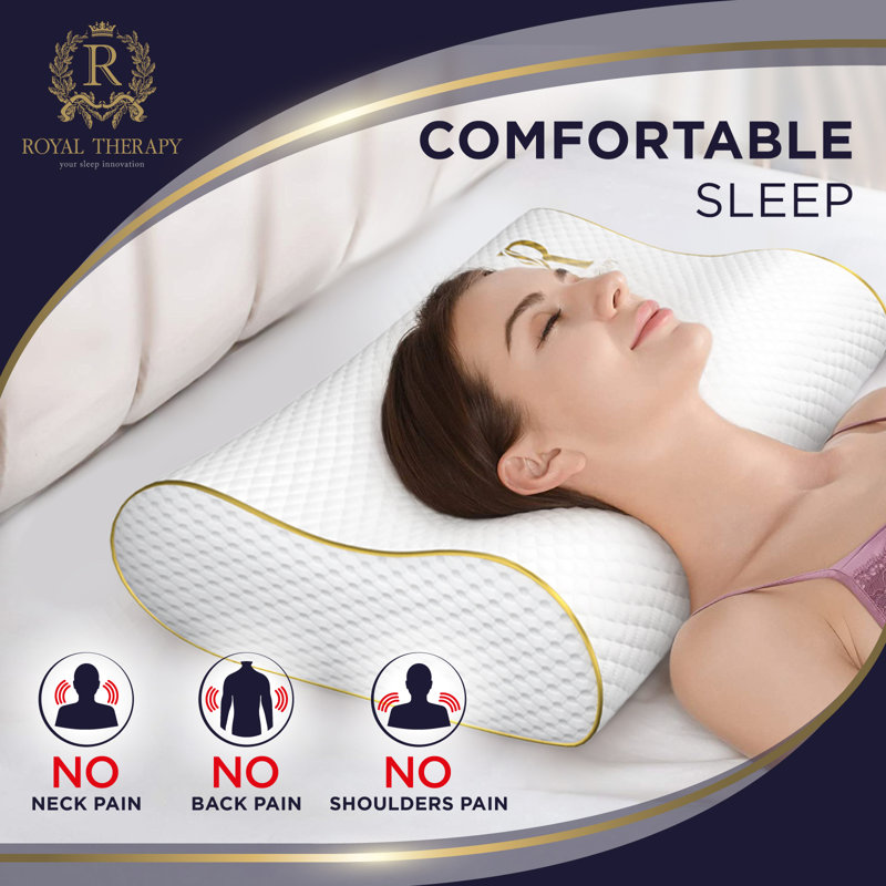 Oreiller moyen en mousse à mémoire de forme 4 couches Royal Therapie, 20 po x 36 po