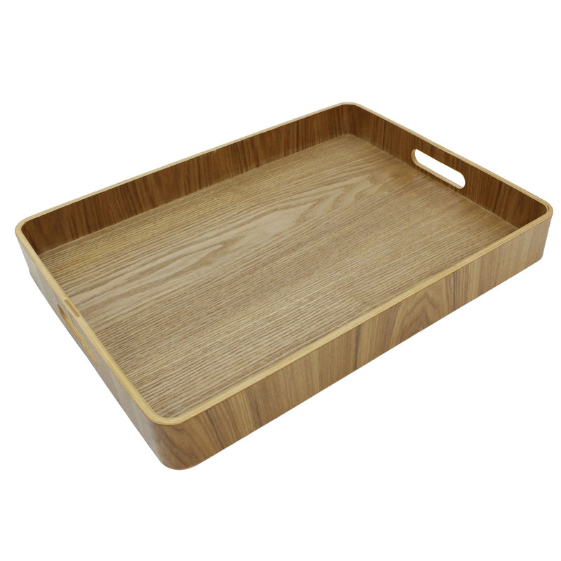Plateau de service en bois cintré Rapp, H 2 po x l 16 po x P 12 po