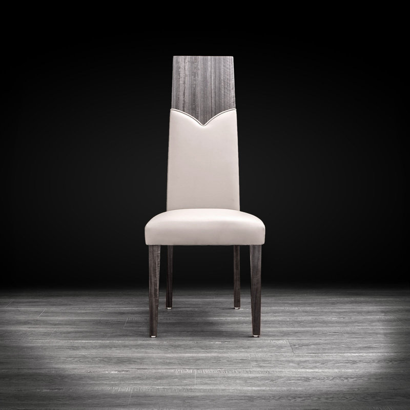 19.5 " H Faux Leather Upholstered Birch Solid Wood Side Chair