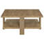 Table basse carrée brune Runnion Mango (seulement avec table basse)