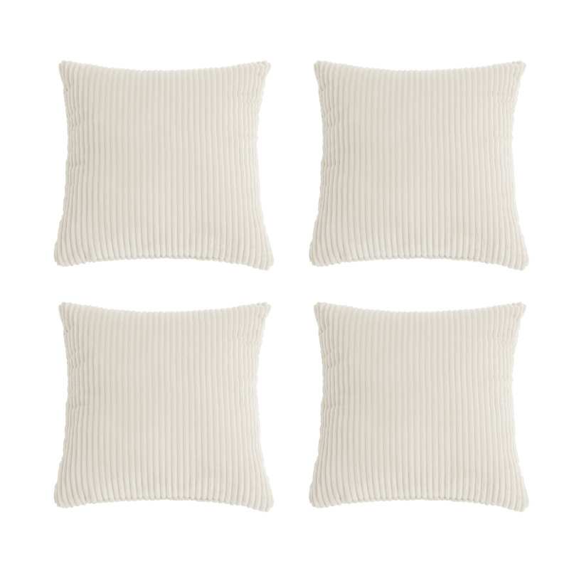 Cotton Square Cushion, Beige